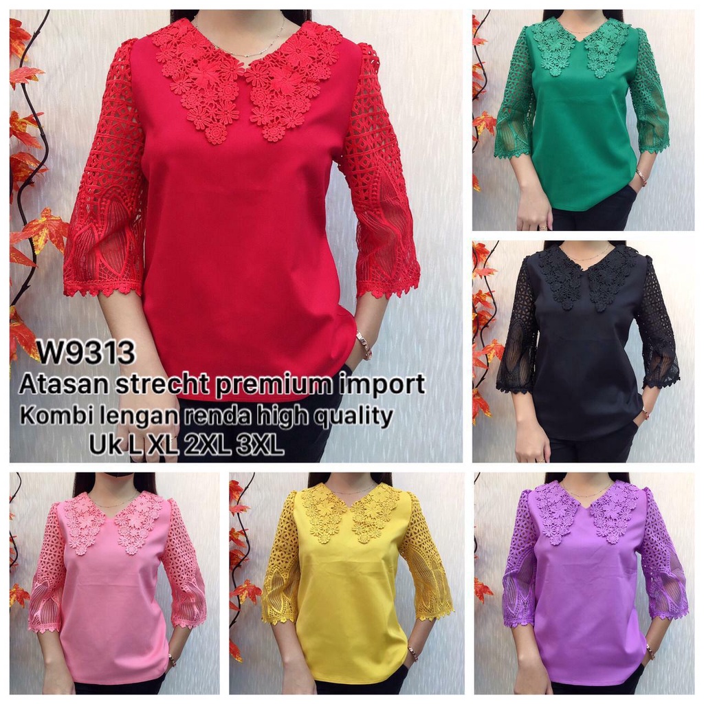 Atasan Chibi Premium W9313 / Atasan Katun Stretch Premium