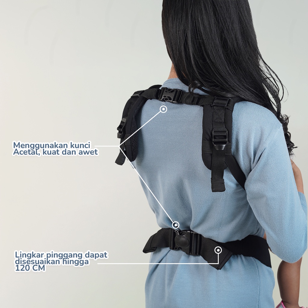 Papamama Popo Baby Carrier - Astronout 7031