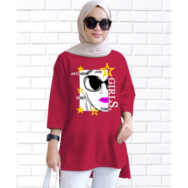 ATASAN BASIC OVERSIZE FUNNY GIRL/ GIRL BOSS