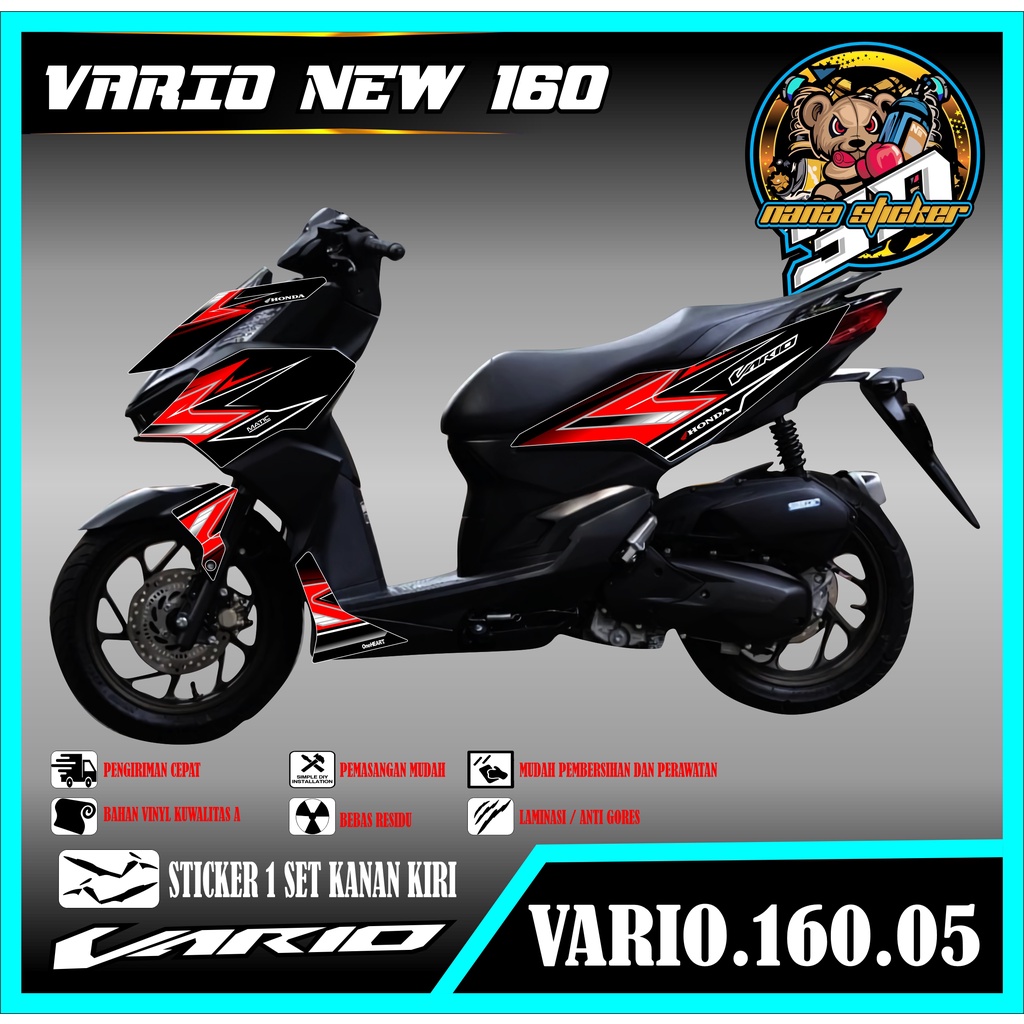 Striping NEW VARIO 160 - Variasi Sticker VARIO 160 Stiker Skotlet Motor Scotlite NEW VARIO 160 CODE 