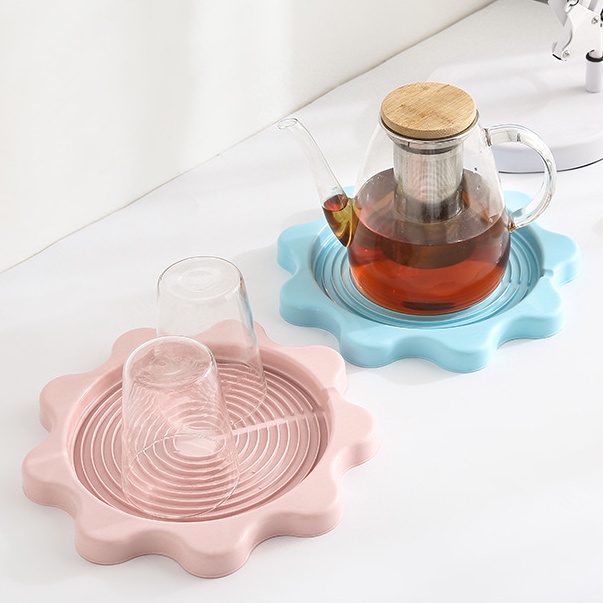 ⭐️𝐈𝐇𝐒 𝟒𝟔𝟏 𝐋𝐚𝐦𝐩𝐮𝐧𝐠⭐️Tempat Gelas Cangkir Tatakan Teko Alas Pot Electric Kettle Pad