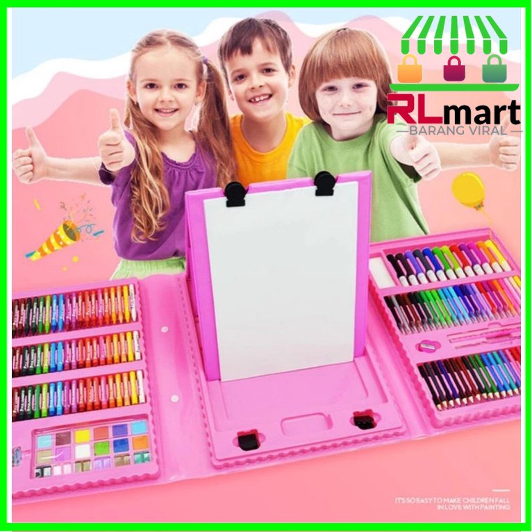 

crayon set 46 set 150 set 205 set set pensil warna cat warna set, RLMART