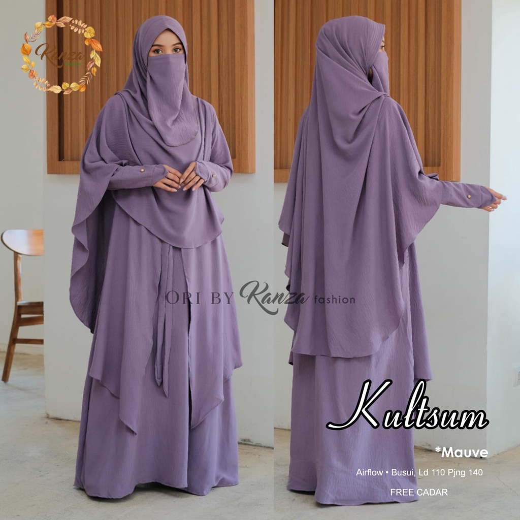 KULTSUM syari muslim airflow original produk by kanzafashion