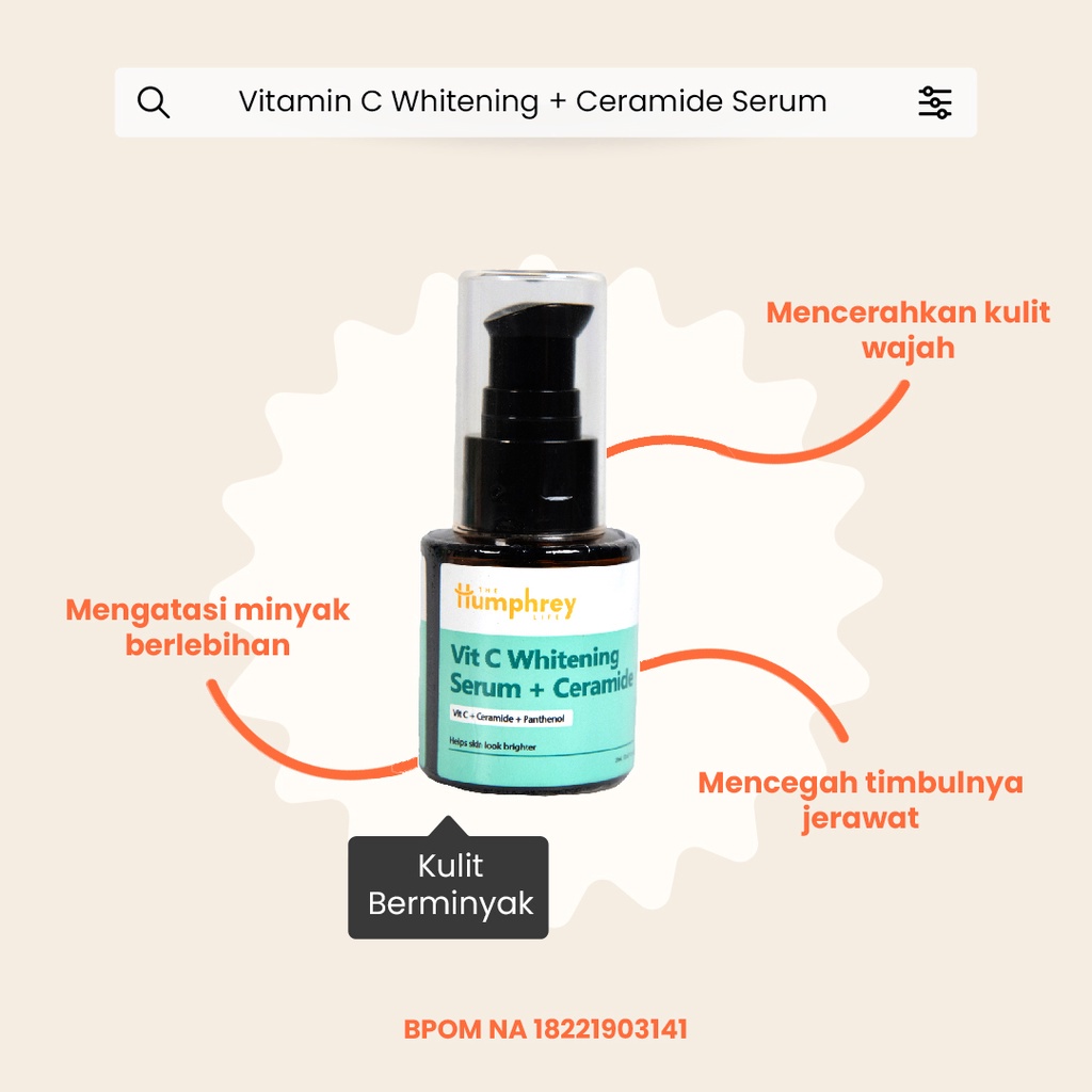 Humphrey Vitamin C Whitening Serum + Ceramide 20ml