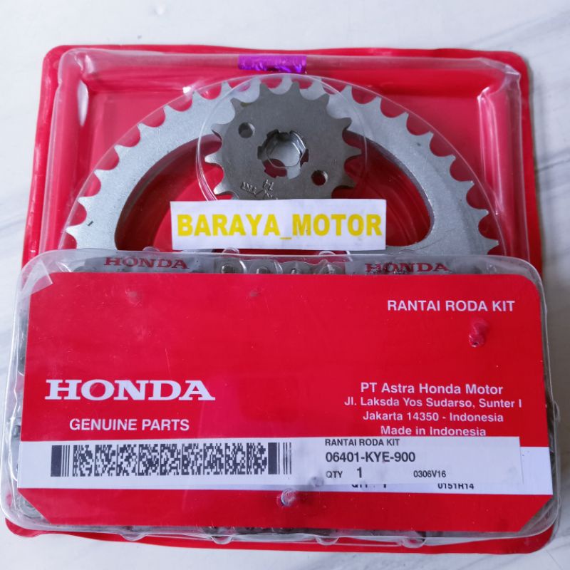 Gir Gear Set Honda Megapro New Monoshock,Verza Old/New ORI KYE