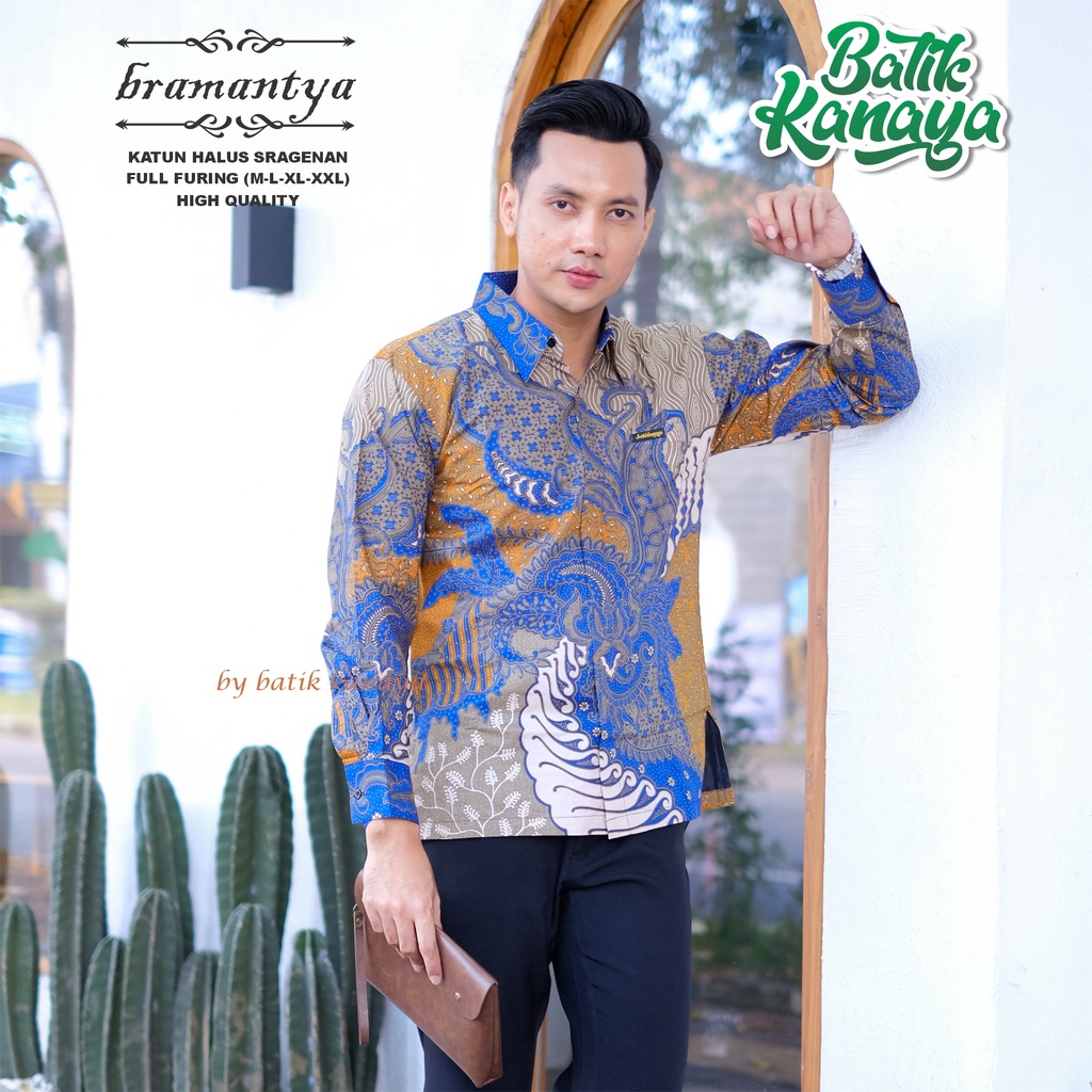 Kanaya Baju Batik Pria BRAMANTYA Full Furing