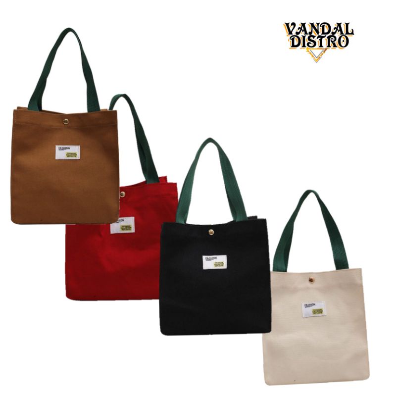 Tote Bag Kotak Warna Murah /Tas Jinjing Termurah /Totebag /Tas Wanita /Tas Sekolah Murah