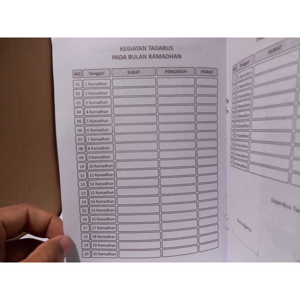 Buku Kegiatan Bulan Ramadhan Untuk SD MI dan TK