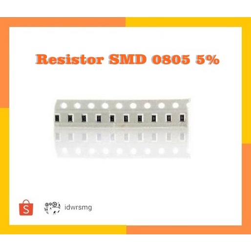 10pcs Resistor SMD 0805 5% 10R 12R 15R 18R