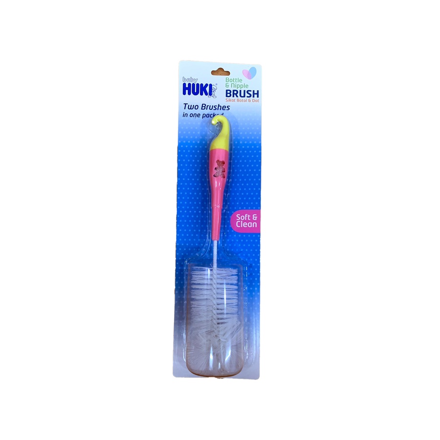 Huki Baby Bottle And Nipple Brush RANDOM