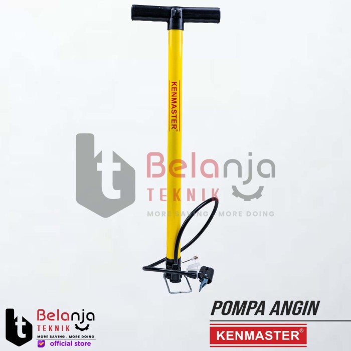 Angin Kenmaster Pompa Sepeda Tabung Aluminium Tanpa Meter Pompa Ban Sepeda