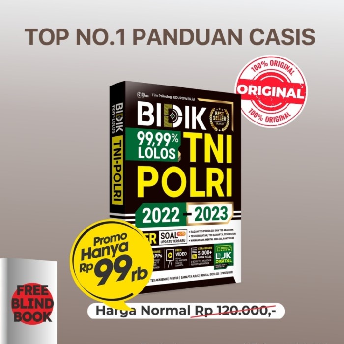 Kompas Buku Bidik 99,99% Lolos Tni Polri 2022-2023