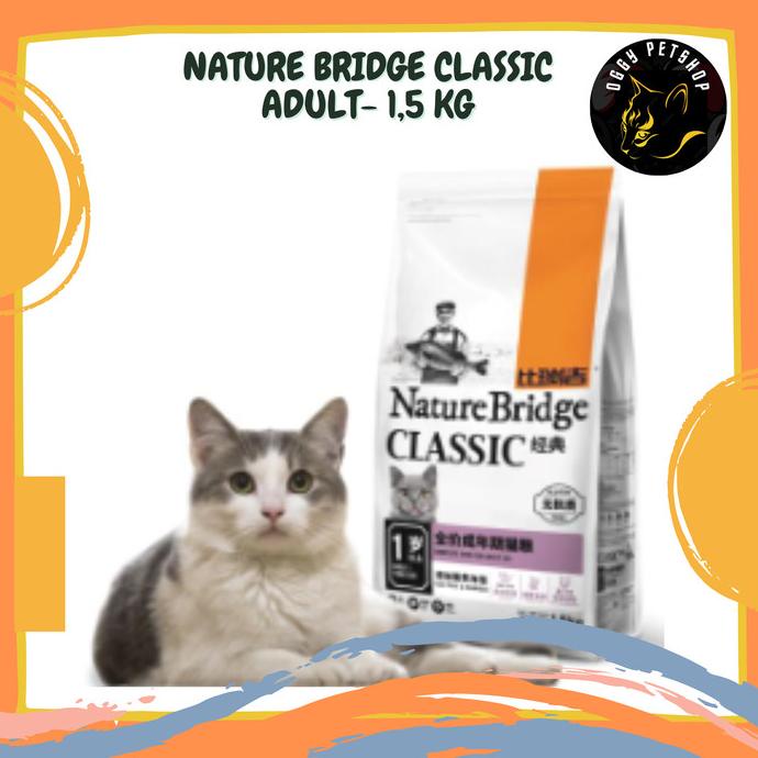 Jual Makanan Kucing Nature Bridge Adult Cat Food 1,5 Kg Freshpack