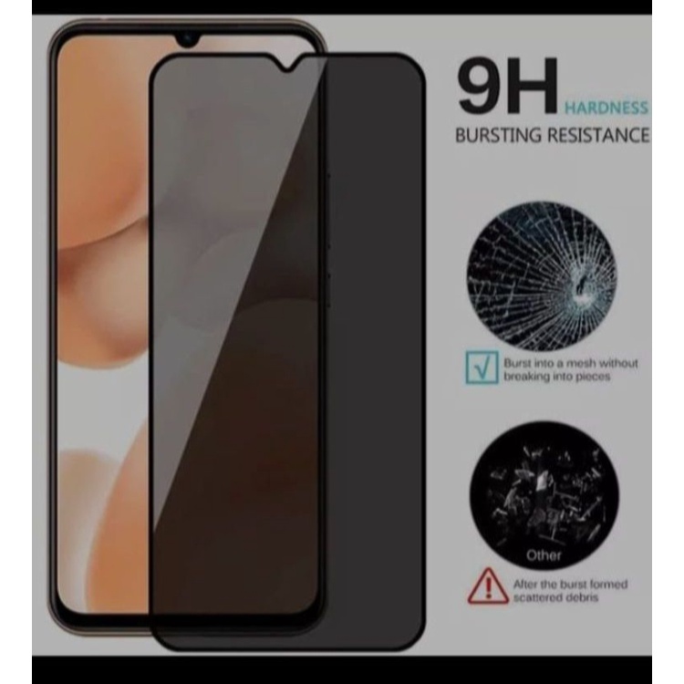 PROMO 3in1 Tempered Glass Privacy Spy Vivo Y20 Y20A Y20 G Y20i Y20s Y20s G Y12 Y12s Y21A Y21 Y21T Y21S Y33S Y33T Y15 Y15s Anti Intip Anti Gores Kaca Full Layar