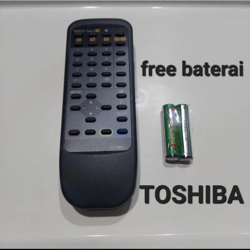 Remote tv tabung toshiba free baterai/remot tv tabung toshiba
