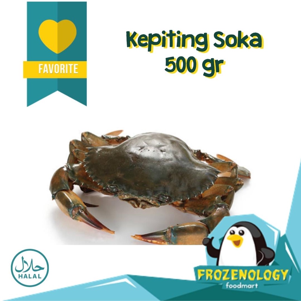 Kepiting Soka Frozen 500 gr Kepiting Soka Cangkang Lunak