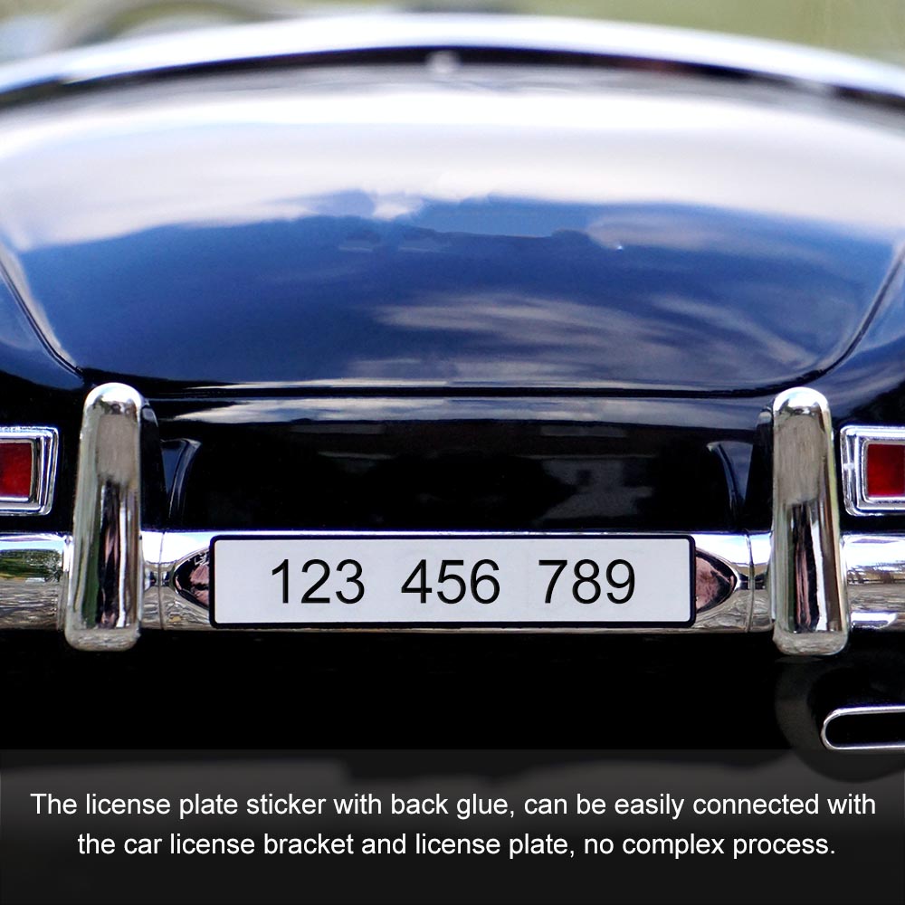 2set Frameless License Plate Dudukan Plate Frameless Plat Nomor Mobil
