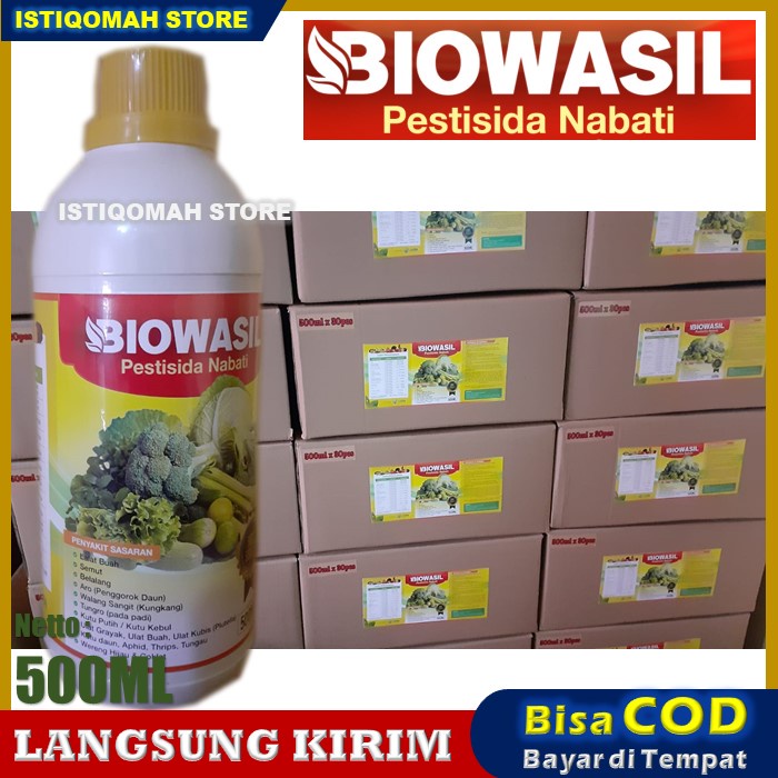 Obat Hama Kutu Daun Tanaman Kacang Panjang BIOWASIL 500ML Pestisida Nabati Obat Semprot Hama Kutu Daun Aphid Thrips Kutu Putih Kutu Kebul Pada Tanaman Kacang Panjang yang Bagus dan Manjur TERLARIS MURAH Bisa COD Bayar di Rumah