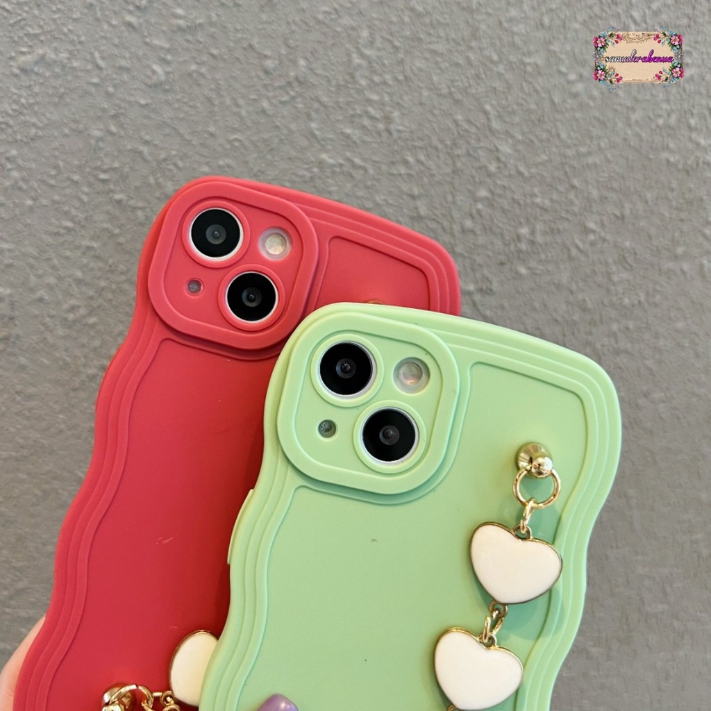 GC05 SOFTCASE GELOMBANG RANTAI LOVE FOR IPHONE 7 8 SE 2020 7+ 8+ X XS XR XS MAX 11 12 13 14 PRO MAX PLUS SB4739