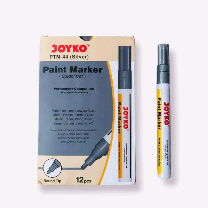 

Spidol paint marker joyko I Paint marker joyko silver