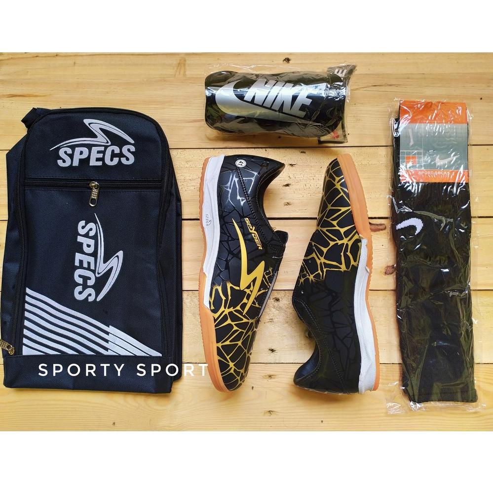 [KODE PRODUK 6VWBC6494] SALE  PAKET KOMPLIT Sepatu Futsal SPECS NEW SPYDER FULL PINK, Infinity, Satu