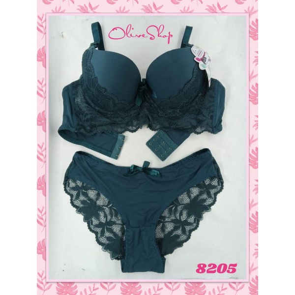 OliveShop ❤️ Set CD Bra Yasimei Push Up Mewah Elegan Murah Jumbo Kode 8205