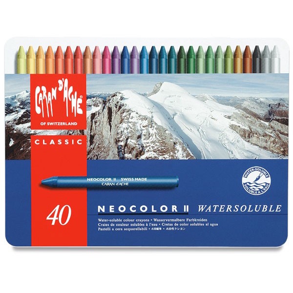 

Pastel Atk56 Neo2-40 Caran D'Ache Neo Colour 2 Metal Box 40 Carandache Waxoil