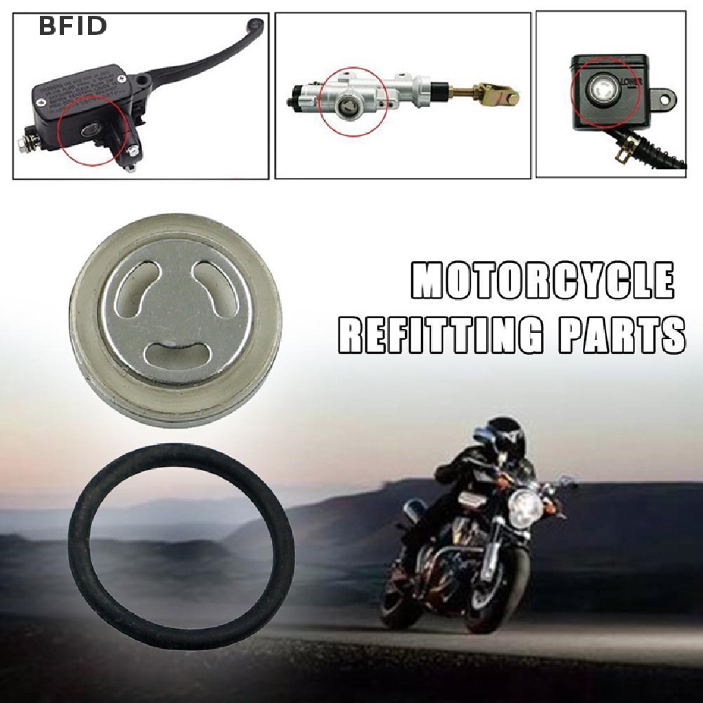 [BFID] 2pcs Bagian Modifikasi Motor 18MM Oil Mirror Horizon Clutch Rem Pompa Atas [ID]