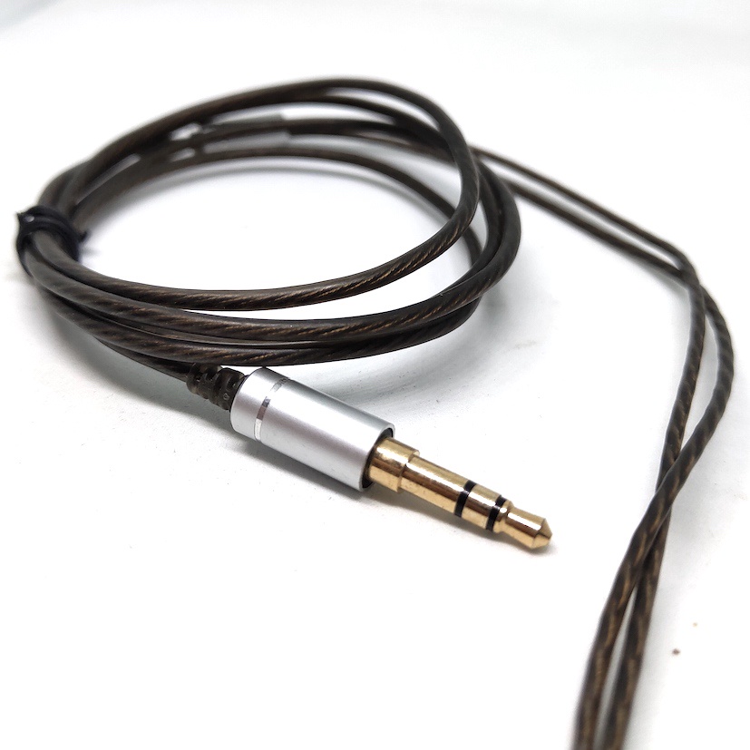 Brown High Purity Silver Plated DIY Earphone Cable Replacement