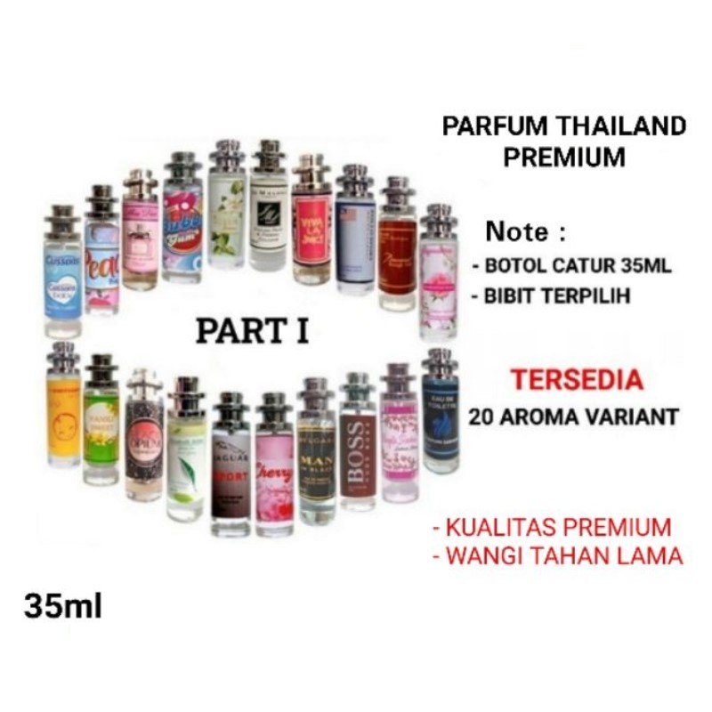 Kanzo - Paket Bundling Murah Parfum Thailand 35ml Premium Isi 9 Pcs / Parfum Thailand Best Seller / Parfum Unisex Wangi Tahan Lama