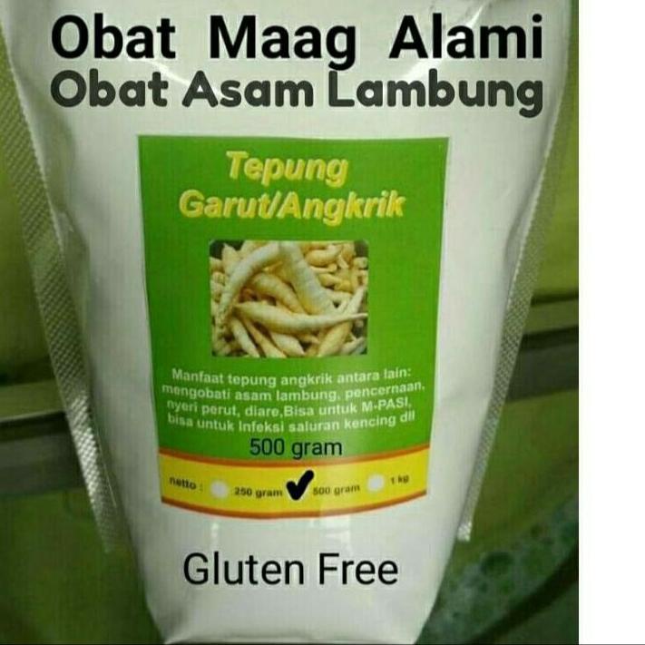 

RVN278 TEPUNG GARUT/PATI ASAM LAMBUNG/ANGKRIK /ARROWROOT 500Gr ||