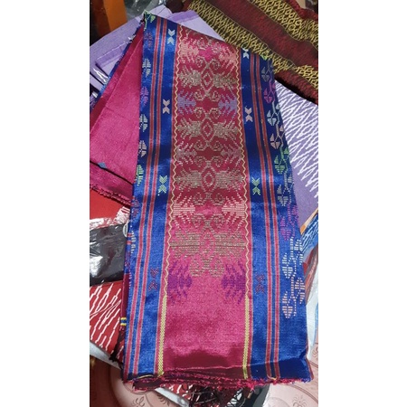 SONGKET BATAK SEMI SUTRA TUMTUMAN SUTRA HONGKONG TENUN SIANTAR MURAH MANDAR BALIGE BAWAHAN KEBAYA