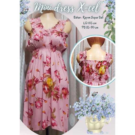 Dress mini X-cel //Dress mini Bali //Daster Bali