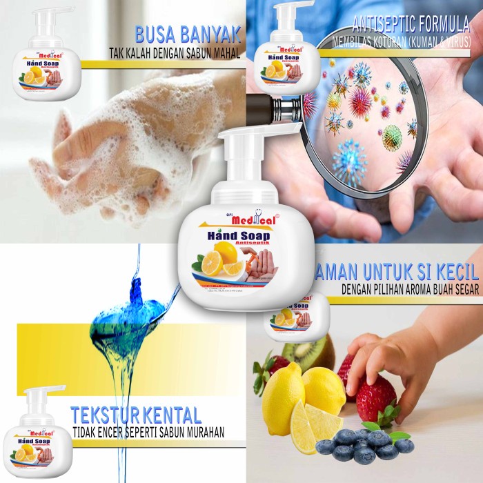 Sabun Cuci Tangan 500ml Chlorhexidine Gluconate 4% antiseptik (toko oshe)