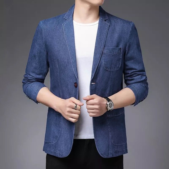 Blazer Stars Blazer Sean Ot Blazer Pria Santai Jeans View