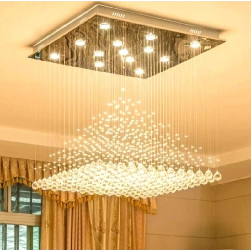 LAMPU PLAFON LAMPU KRISTAL SLING LAMPU HIAS RUMAH MEWAH