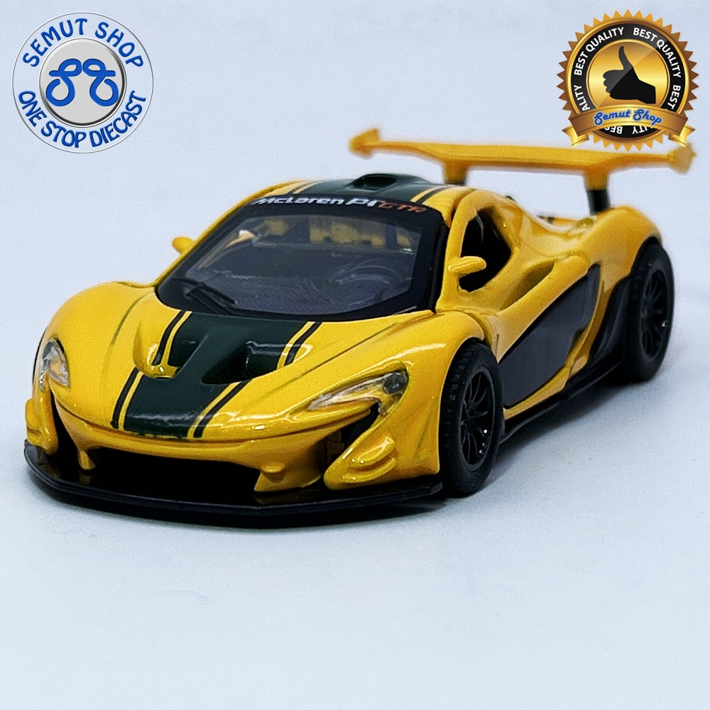Apolo MSZ 2015 McLaren P1 GTR Glossy Yellow Miniatur Mobil Sport