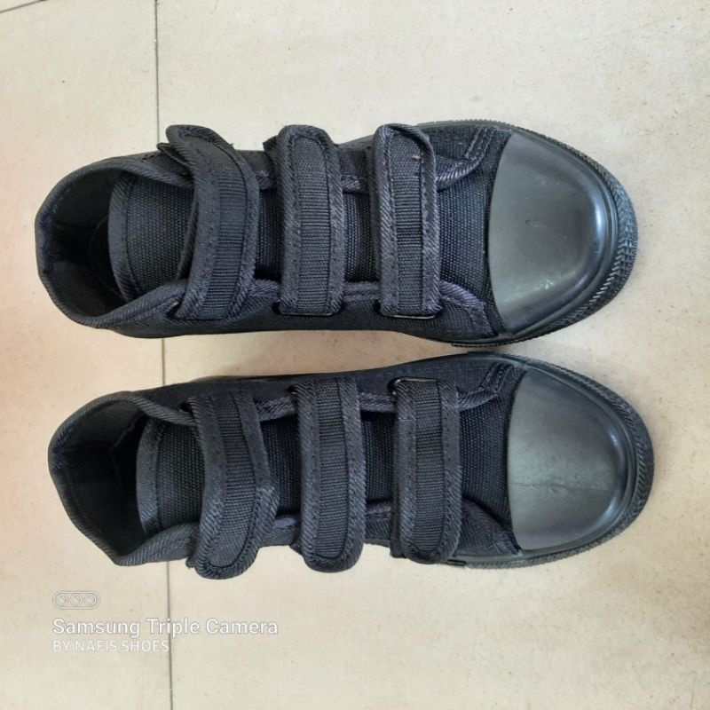 sepatu import n#b anak sekolah sd tempel velcro perekat size 32-35