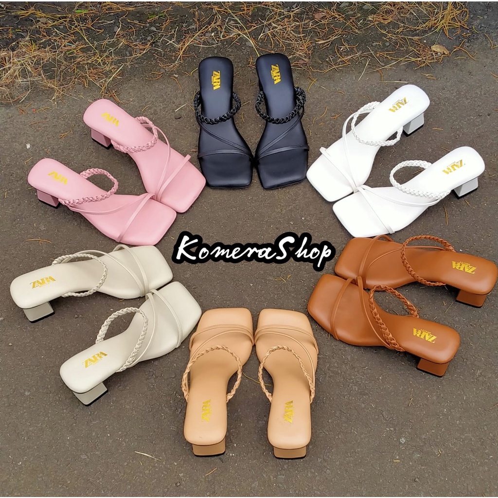 HEELS ZARRA PREMIUM KEPANG SILANG HAK CHUNKY