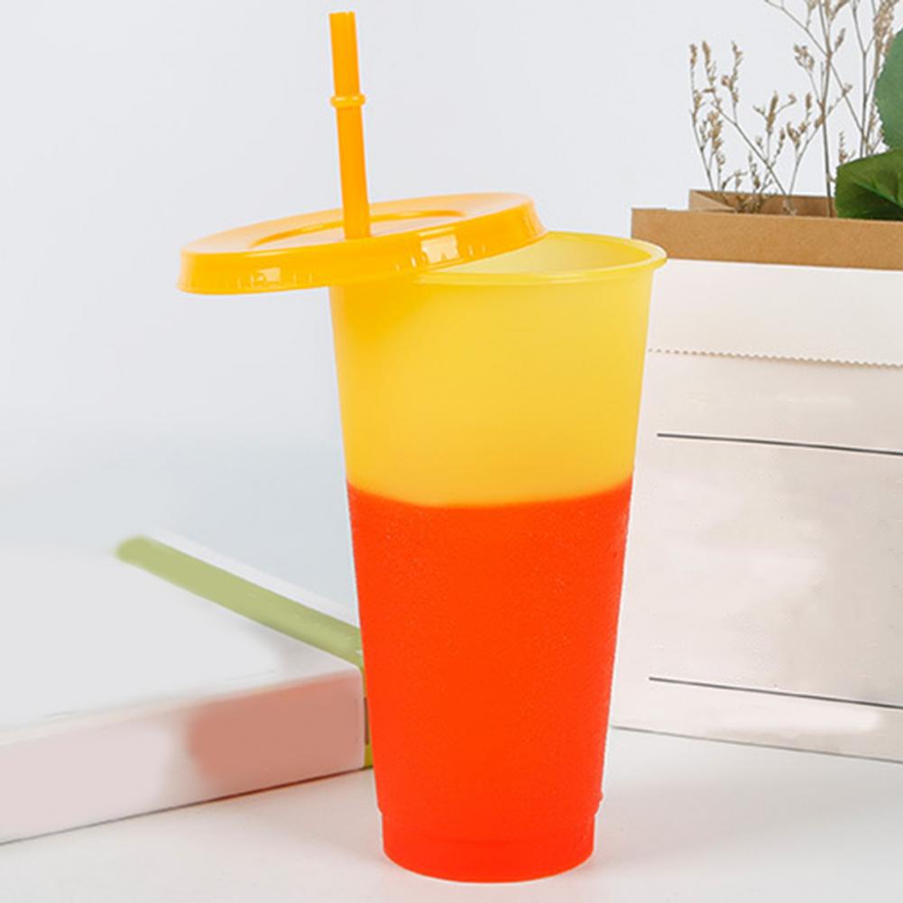 JAVASHOP Tumbler Color Changing Cups Berubah Warna Botol Gelas Minum 750 ml