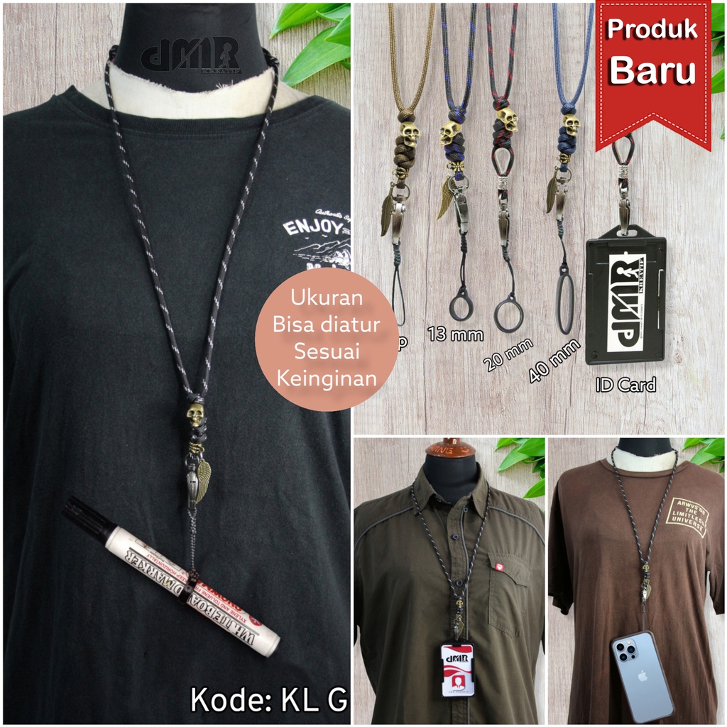 Jual Lanyard Kalung Tali Gantungan Hp Id Card Karet Spidol O Ring Mm Rubber Name Tag