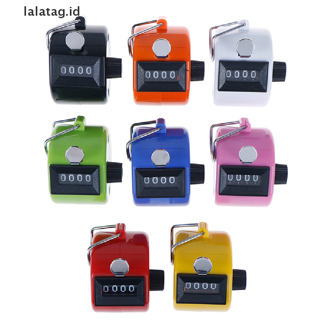 [lalatag] 1pc 4digi Number Manual Tally Counter Penghitung Latihan Clicker Golf Digital [ID]