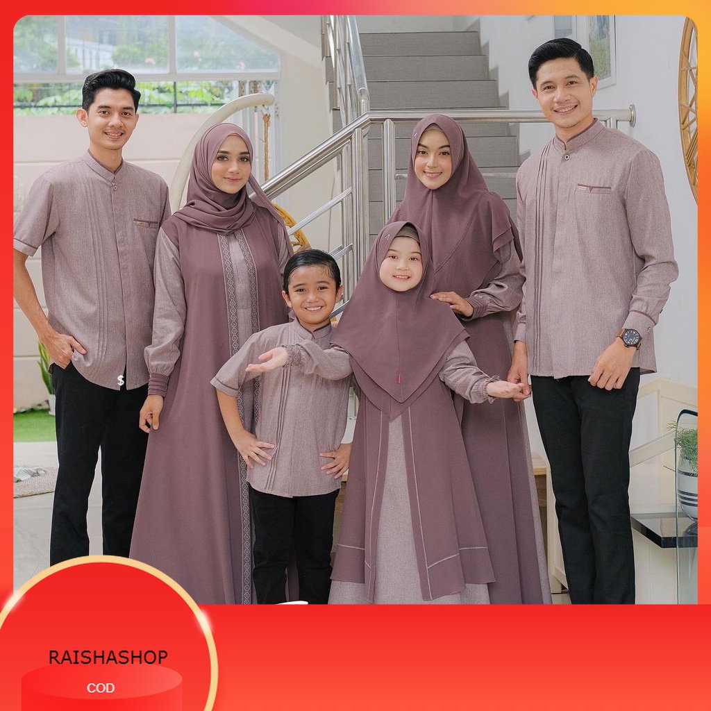 AKIFA TSAMARA EXCLUSIVE Family Set Gamis dan Koko / Couple Anak Keluarga Muslim / Kids