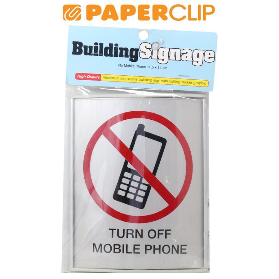 

SIGN LABEL CUTTING NO MOBILE PHONE