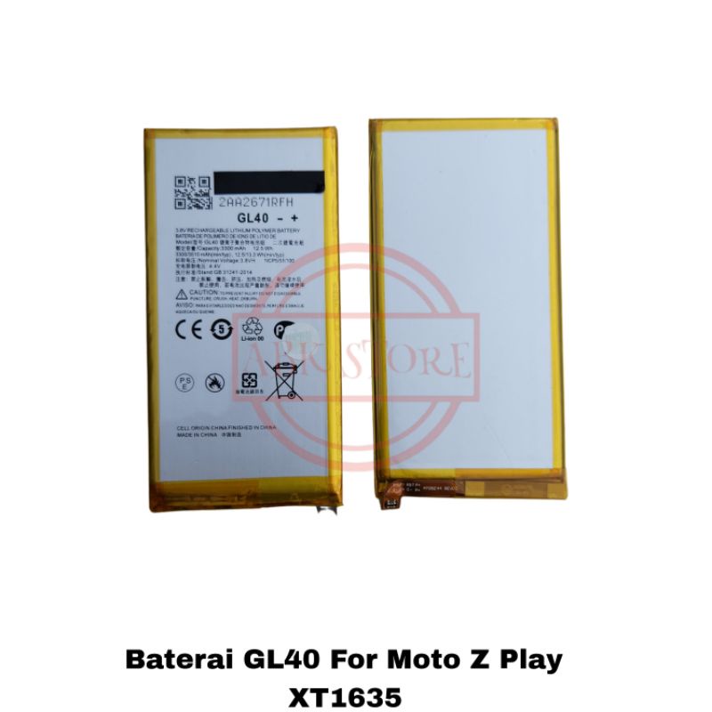 BATRE BATERAI BATTERY GL40 FOR Z PLAY XT1635