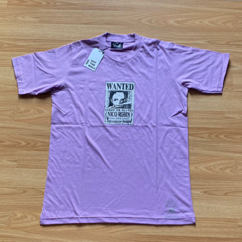 BAJU KAOS VANS X ONE PIECE NICO ROBIN LILAC UNISEX