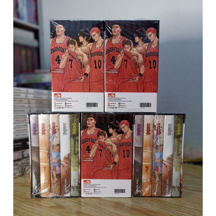 Kom Komik Slam Dunk Box Set 2 (Vol 6-10) Limited Elex Media Bonus Bookmark