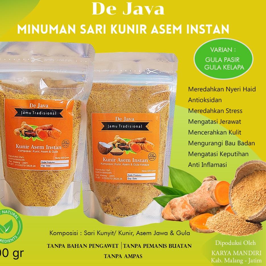 Jual Original Kunir Asem Instan Dejava Kunyit Asam Bubuk Minuman Jamu Tradisional Sari Kunir 0270