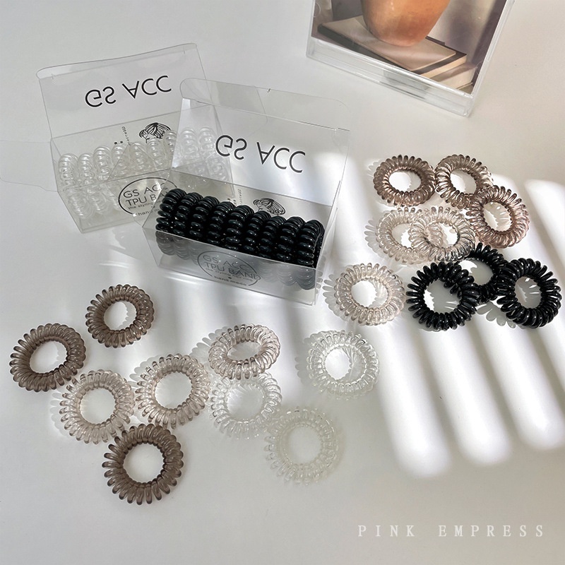 Kawat Telepon Hair Loop Wanita Tebal Tinggi Elastis Tali Rambut Ekor Kuda Tali Rambut Diikat Hair Band