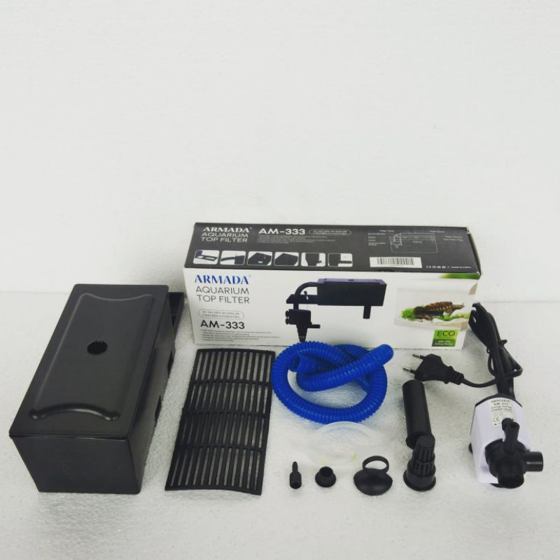 Livvicstore Mesin Top Filter Tipe 333 : Power Heads Aquarium Water Pump Alat Pompa Penyaring Kolam